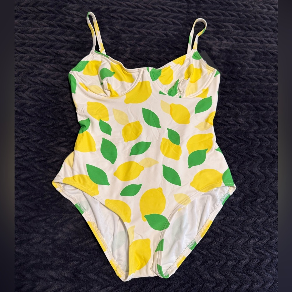 Kate Spade New York Lemon Print one piece swimsuit